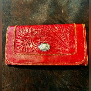 American West Tooled Leather Wallet